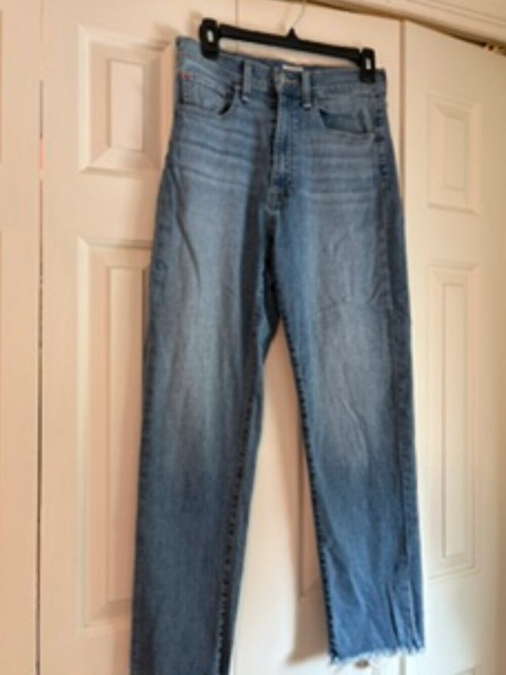Hudson Kass Stella High Rise Straight Jeans 26 Blue Medium Wash Stretch Denim